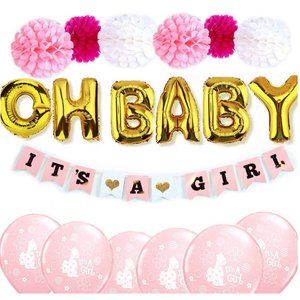 Girl Baby shower decorations kit